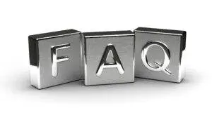 3D metallic FAQ letters-icon.