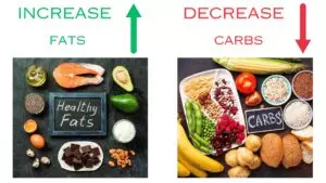 Comparing healthy fats and carbohydrates for balanced diet.